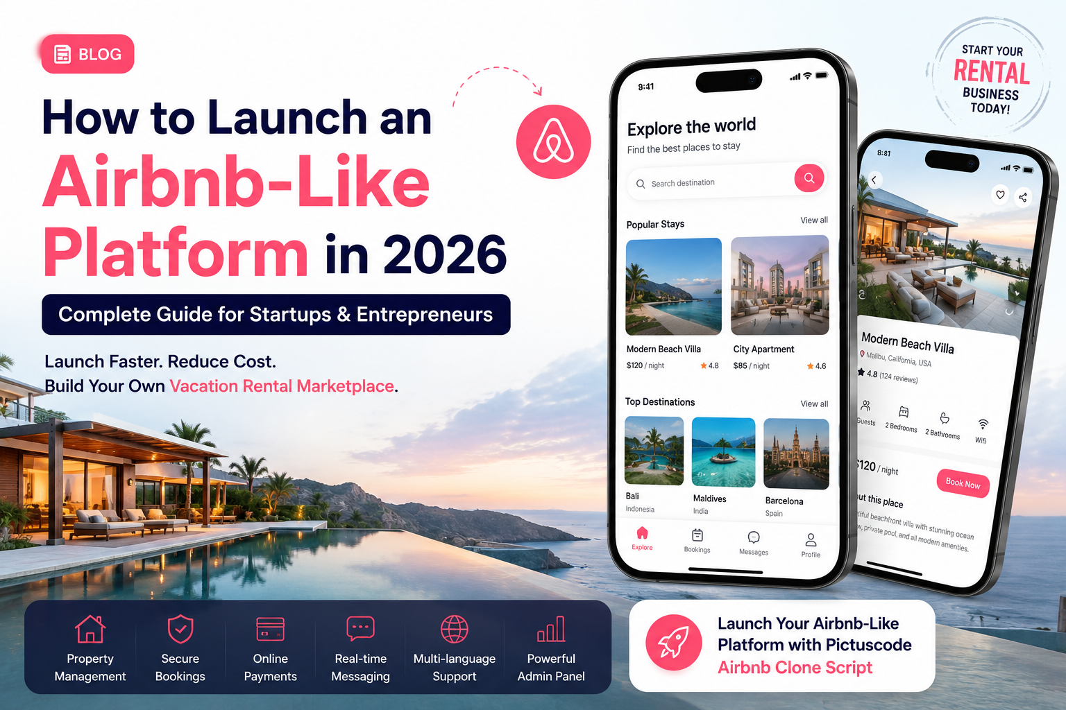 How to Launch an Airbnb-Like Vacation Rental Platform in 2026
